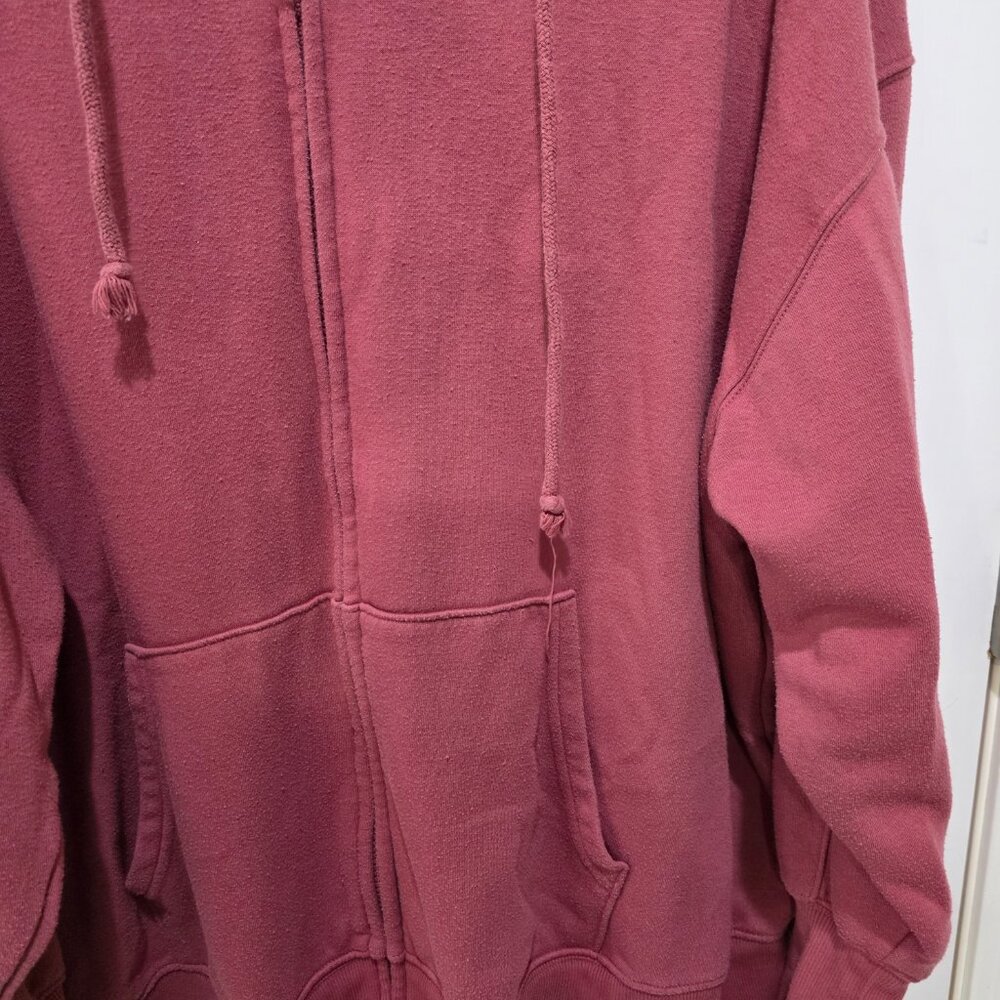 Wild Fable XL Plus Size Pink Zip Up Hoodie Sweatshirt Athleisure Cozy Thumb Hole - Picture 6 of 11